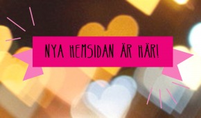Banderoll "Nya hemsidan är här!"